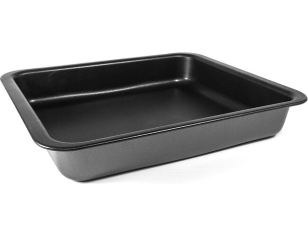 Teglia per pizza rettangolare antiaderente da forno alluminio 24x20cm lasagnera