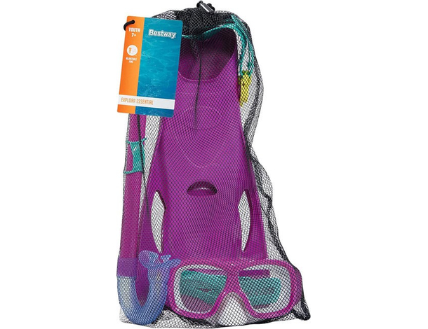 Set Maschera e Boccaglio da Sub Antiappannamento per Snorkeling 7-14 anni...