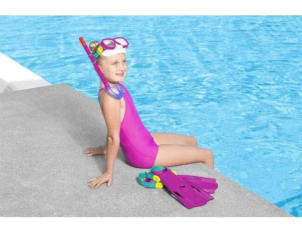 Set Maschera e Boccaglio da Sub Antiappannamento per Snorkeling 7-14 anni...