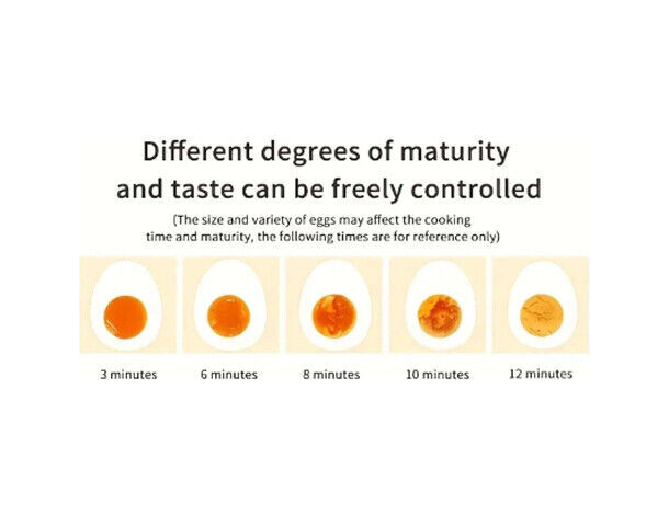 Cuociuova Elettrico Cuoci Uova Cucina Fino a 7 Uova Bollitore 350W 15x14 cm...