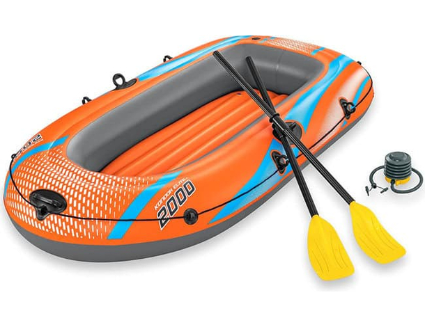 Canotto gonfiabile Kondor 2000 Elite gommone con remi pompa Bestway 196x106cm