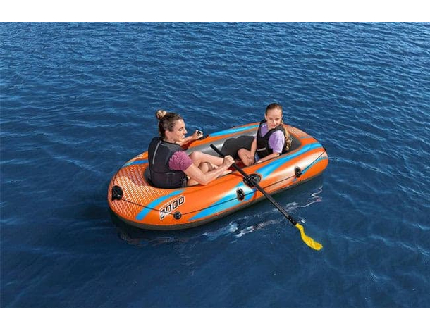 Canotto gonfiabile Kondor 2000 Elite gommone con remi pompa Bestway 196x106cm...