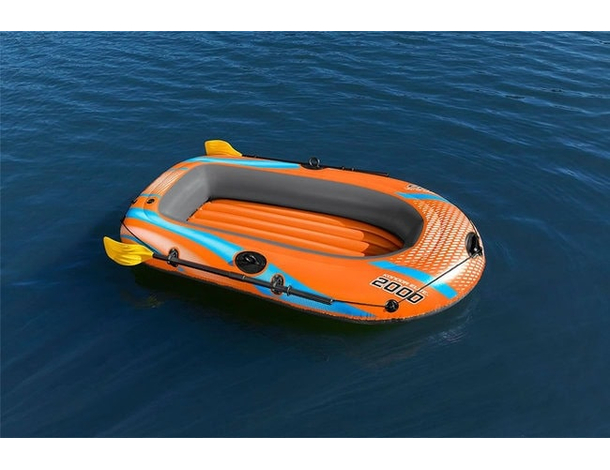 Canotto gonfiabile Kondor 2000 Elite gommone con remi pompa Bestway 196x106cm...