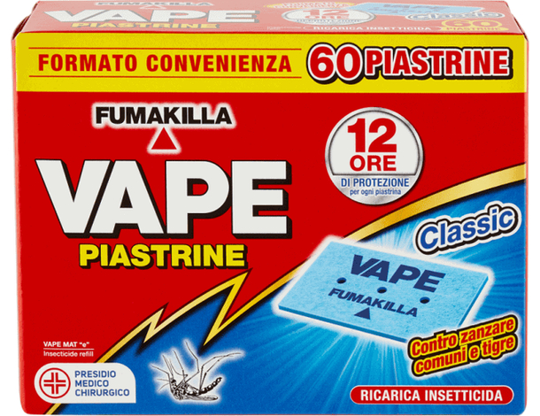 60 Piastrine Antizanzare Comuni Tigri Ricarica Vape Piastrine Classic Ricambio