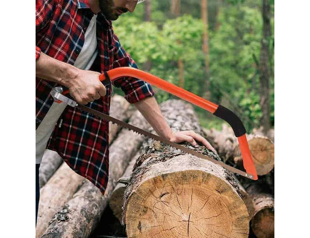 Sega Seghetto Segoncino Manuale ad Arco da Legno Legna Lama 45 cm Fai da Te...