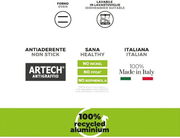 Moneta Teglia Stampo per Pizza in Alluminio antiaderente Diametro 33 cm da...