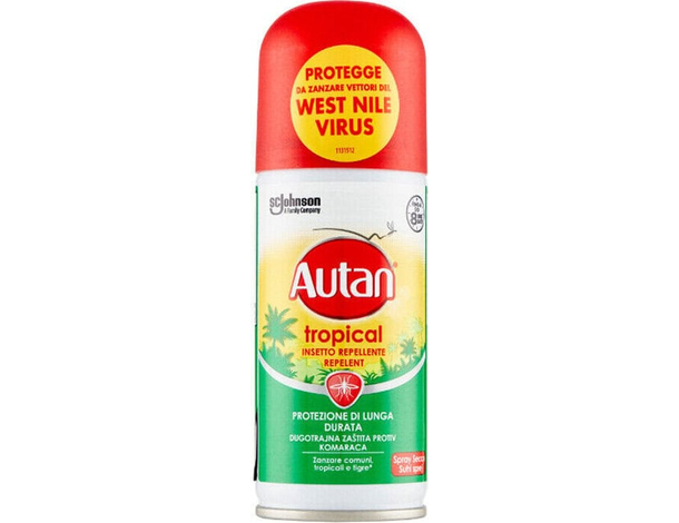 Spray Antizanzare Comuni e Tigre Autan Tropical Repellente Insetti 100ml