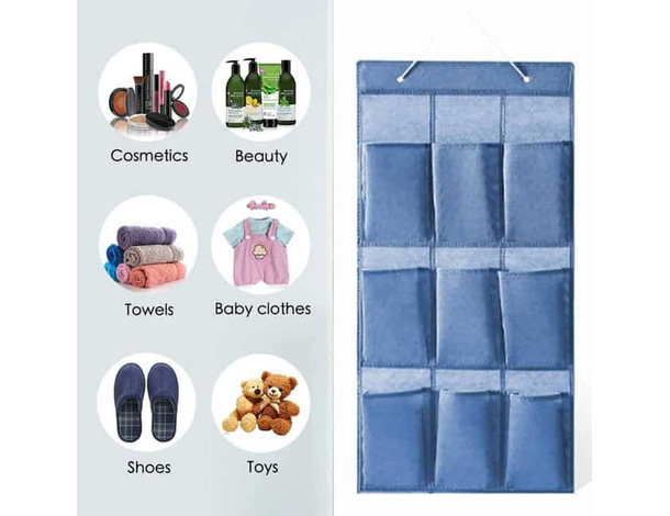 6x Organizzatore da appendere con 9 tasche organizer Parete multiuso scarpiera