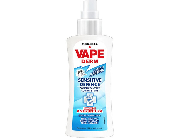 Spray Antipuntura Vape Derm Zanzare Tigre e Insetti Lozione Corpo 100 ml