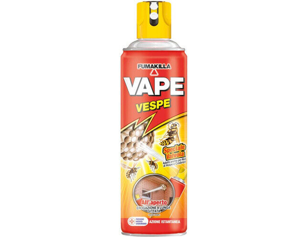 Spray Anti Vespe Calabroni Ragni Insetticida da 400ml Getto Fino a 4 Metri