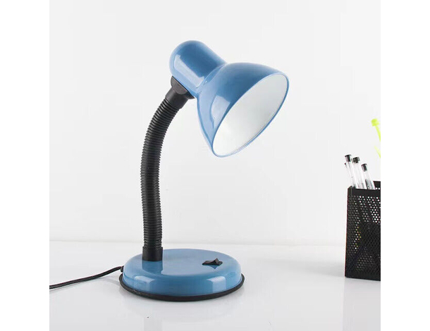 Lampada da tavolo scrivania in metallo E27 braccio pieghevole colori...