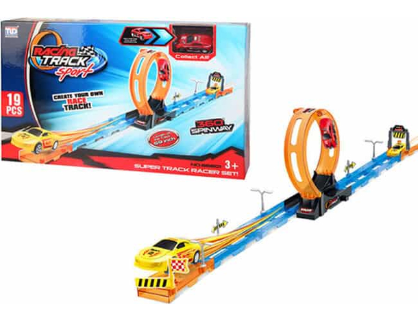 Maxi Pista Giocattolo Giro della Morte Pista componibile Macchinine per bambini