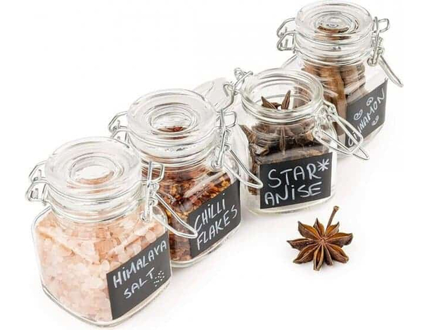 24 Barattoli in vetro per conserve vasetti 90ml con chiusura ermetica...