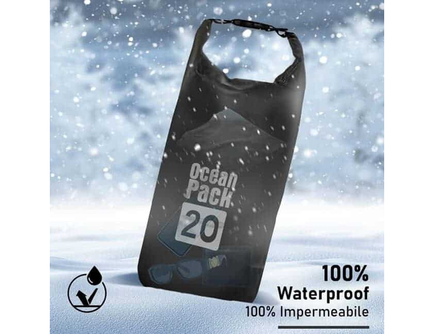 Borsa Zaino Impermeabile tracolla Dry Bag Mare Sacca Waterproof Barca...