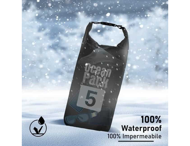 Borsa Zaino Impermeabile tracolla Dry Bag Mare Sacca Waterproof Barca...