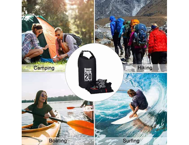 Borsa Zaino Impermeabile tracolla Dry Bag Mare Sacca Waterproof Barca...