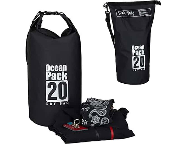 Borsa Zaino Impermeabile tracolla Dry Bag Mare Sacca Waterproof Barca...