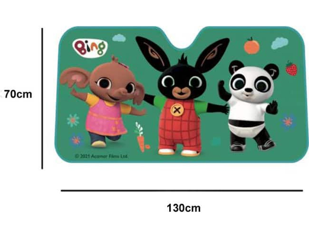 Parasole frontale parabrezza Auto Disney Bing Coniglietto 130x70 cm Bambini...