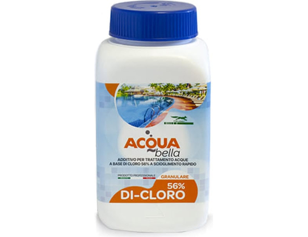 Dicloro Granulare al 56% Per acqua piscina rapida dissoluzione 1KG Disinfettante