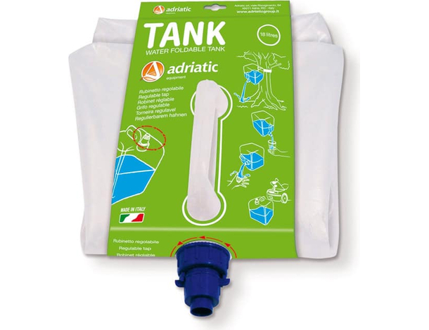 Tanica Campeggio Pieghevole 18LT Acqua Liquidi Richiudibile Con Rubinetto...