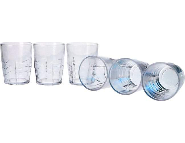 Set 12 Bicchieri in vetro trasparente acqua vino 27CL casa ristorante bar...