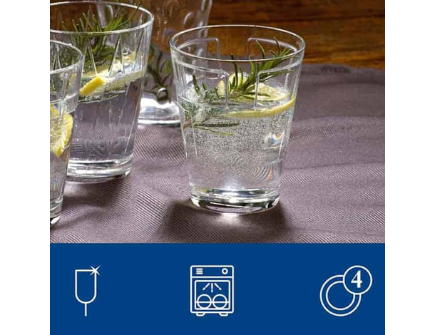 Set 12 Bicchieri in vetro acqua succo vino 29 CL casa ristorante bar pub...