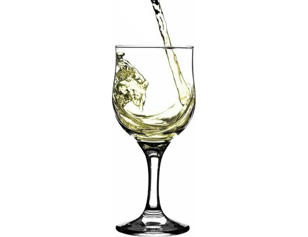 Set 6 calici in vetro trasparente da 24 cl Bevande Acqua vino rosso bicchieri...