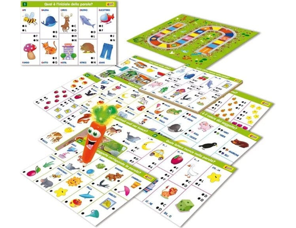 Lisciani Giochi Carotina Penna Parlante 1000 Domande bimbi 3/6 anni educativo...