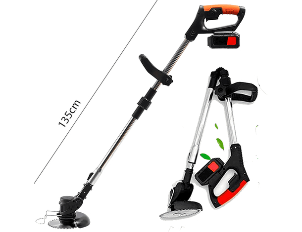 Decespugliatore elettrico 2 Batteria erba Tagliaerba tagliabordi 1500W +...