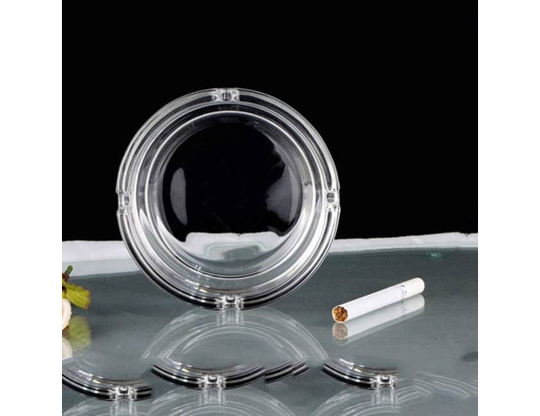 6x Posacenere In Vetro Da Esterno Casa Ufficio Camera Fumatori Ristorante Bar...