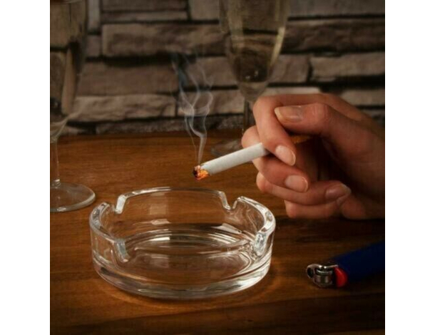 6x Posacenere In Vetro Da Esterno Casa Ufficio Camera Fumatori Ristorante Bar...