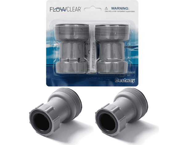 Bestway 2x Adattatore tubo pompa filtro da 38 mm Collegamento per piscina 58236