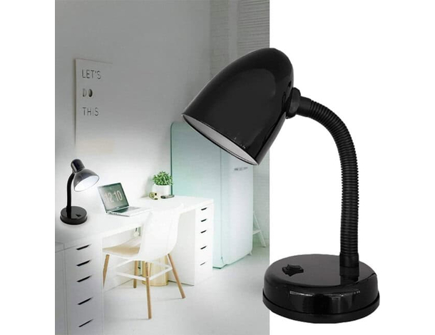 Lampada Tavolo Scrivania Inclinabile flessibile in metallo Luce E27 Moderna...