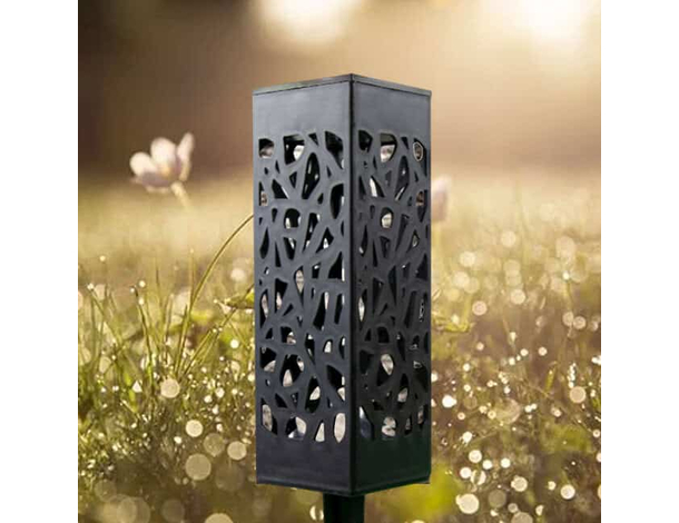 Lampioncino solare led lampada 2pz da esterno giardino con picchetto...