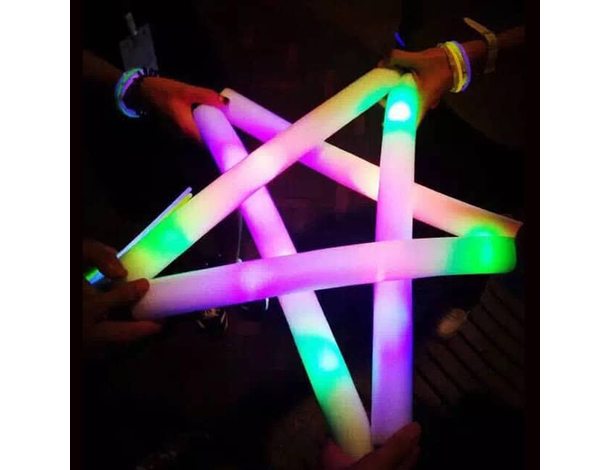 10 Bastone luminoso a LED per feste accessori discoteca in schiuma per...