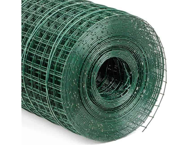 Rete Metallica per Recinzioni giardino Plastificata Rigida rotolo da 1x10 m...