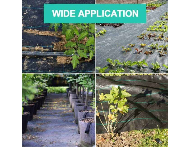 Telo pacciamatura nero antiradice antialga per erbacce orto agritela 1x100 mt...