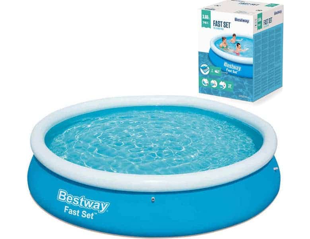 Bestway Piscina Gonfiabile Rotonda giardino fuori terra Fast Set 366x76cm 57273