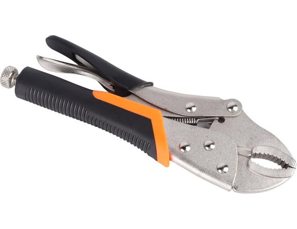 Pinza autobloccante grip 7" apertura regolabile con leva sgancio a scatto 22mm