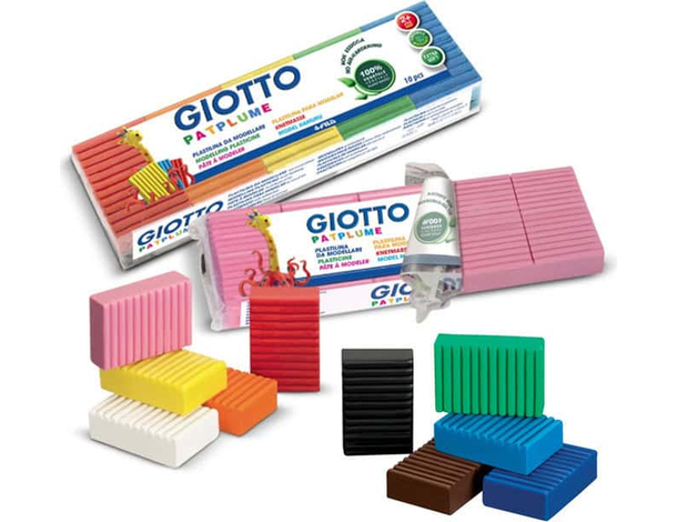 Originale Giotto Patplume Panetto plastilina 350gr 2 PZ colore selezionabile...