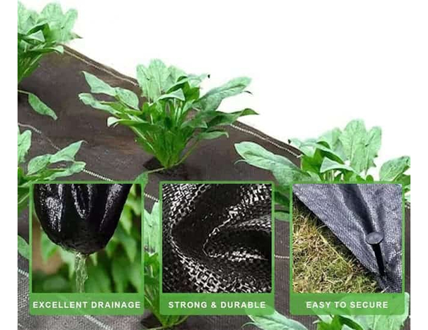 Telo pacciamatura nero antiradice antialga per erbacce orto agritela 1x100 mt...