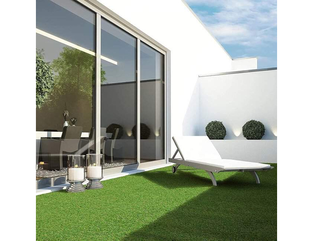 Prato sintetico Manto Finta Erba giardino tappeto 10 mm rotolo da 2x25 metri...