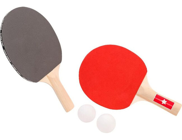 Set Ping pong tennis da tavolocon racchette + 2 palline gioco portatile borsa...