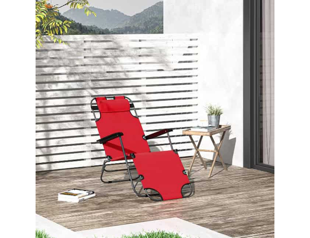 Sedia sdraio per spiaggia giardino mare pieghevole lettino prendisole cuscino...