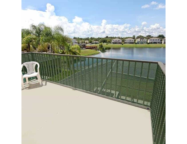 Rete in Plastica balcone recinzione ringhiera cancello protezione verde 1x5...