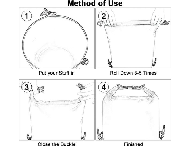 Borsa Zaino Impermeabile tracolla Dry Bag Mare Sacca Waterproof Barca...