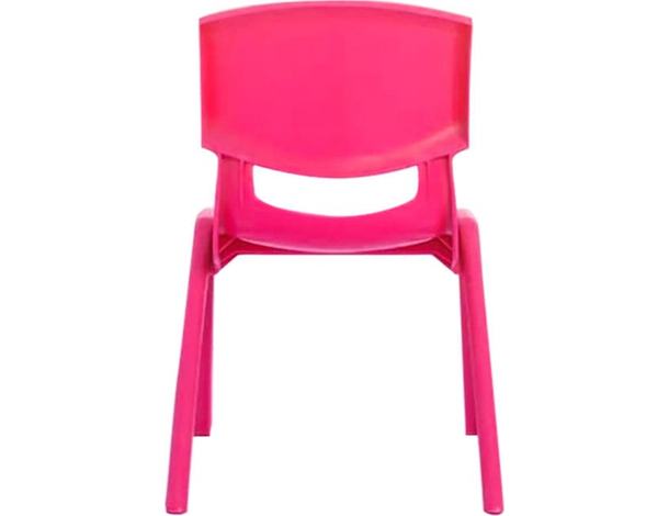 Sedia Colorata per Bambini in Plastica 2 PEZZI Impilabile 36x33x48cm 60Kg (Rosa)