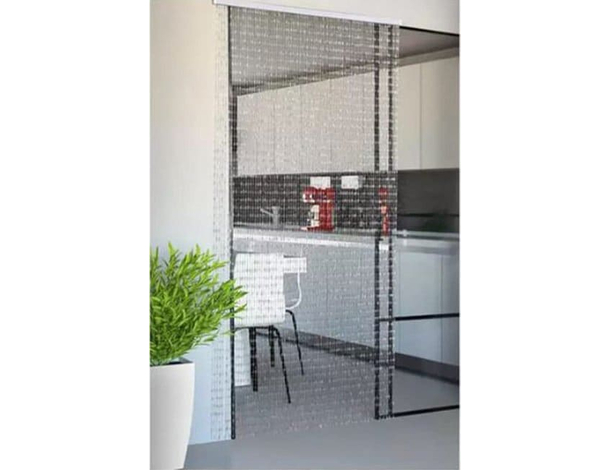 Tenda Antimosche Anti Insetti Porta Finestra con Fili e Perline in PVC 3...