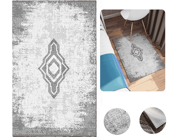 Tappeto A Pelo Corto Moderno per Camera Soggiorno Salotto Ornamento Varie...