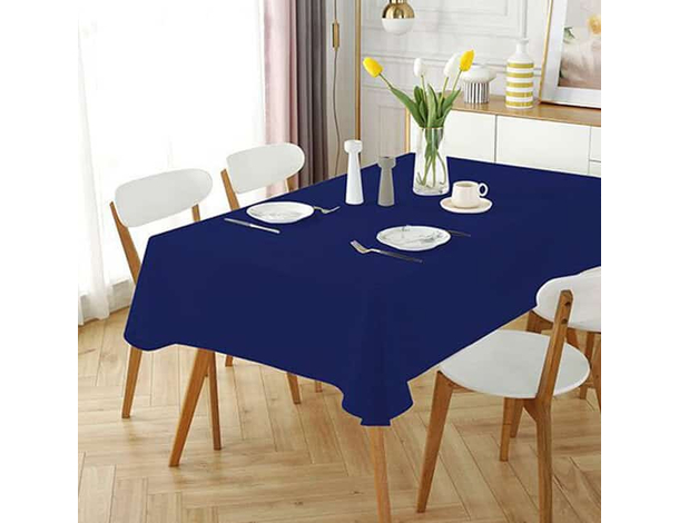 Tovaglia Antimacchia in Poliestere Impermeabile Blu da cucina + fermatovaglia...